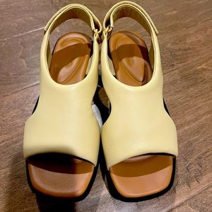 Vince Slingback Lug sandal with velcro closure